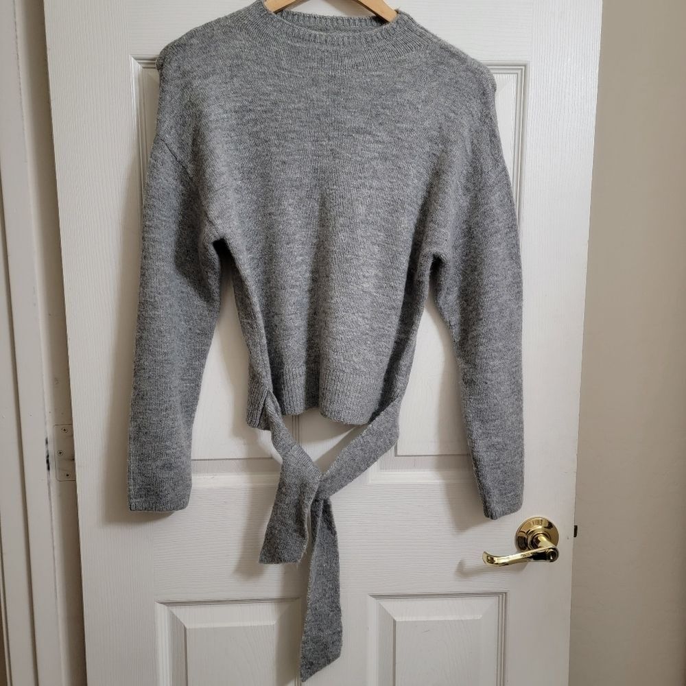 WAYF Tie Waist Sweater